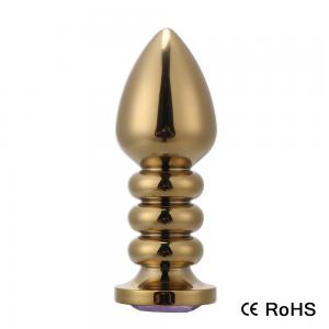 Customized Golden Color Metal Butt Plug for Adult
